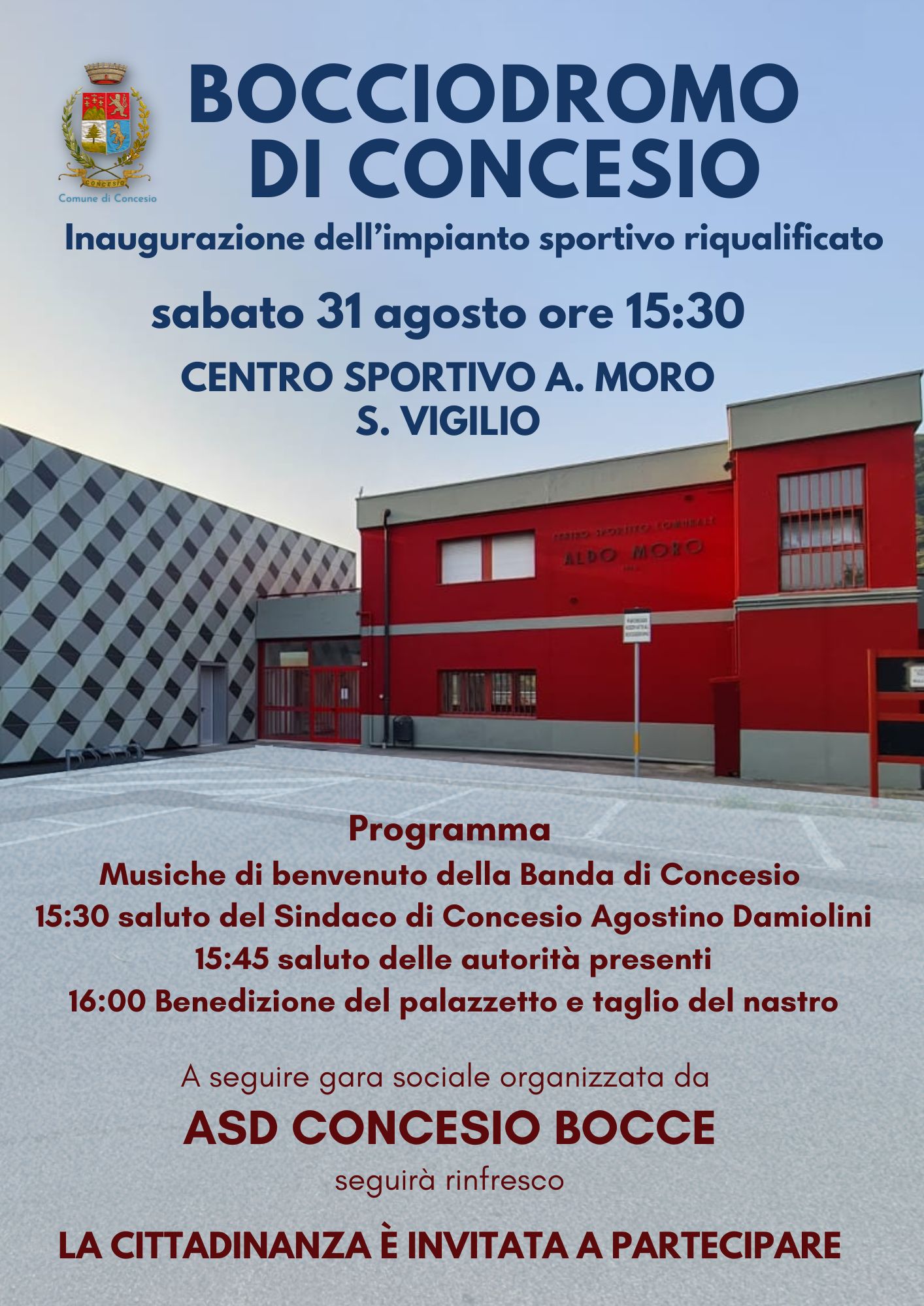 Inaugurazione Bocciodromo