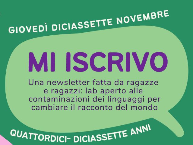 Mi iscrivo!
