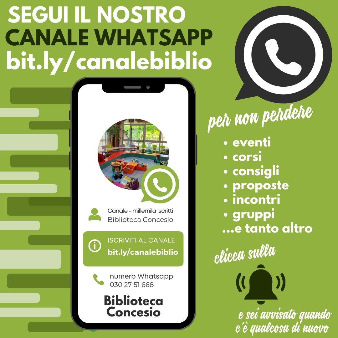 Canale whatsapp biblioteca