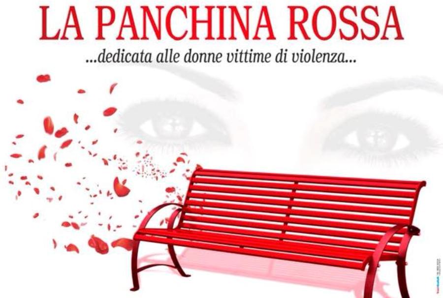 Inaugurazione della panchina rossa